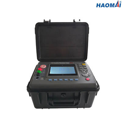 HV 5kV อุปกรณ์ทดสอบความต้านทานฉนวน 108 × 65mm LCD Display