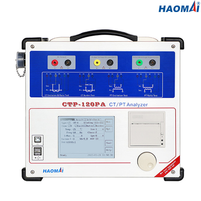 ชุดทดสอบหม้อแปลงไฟฟ้ากระแสสลับ 50/60Hz แรงดันเข่าสูงสุด 40kV
