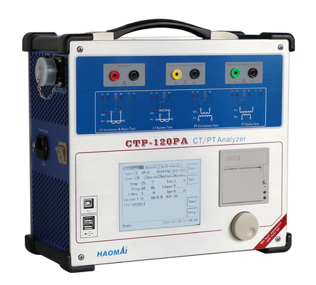 เครื่องวิเคราะห์หม้อแปลงกระแสไฟ Multitap CT PT ขนาด 9 กก. มาตรฐานการทดสอบ IEC