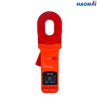 เครื่องทดสอบความต้านทานกราวด์ 40A AC, แคลมป์วัดความต้านทานโลกป้องกันการรบกวน