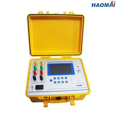 เครื่องวัดความต้านทานขดลวดหม้อแปลง 3 เฟส, ISO9001 20A DC เครื่องทดสอบความต้านทาน
